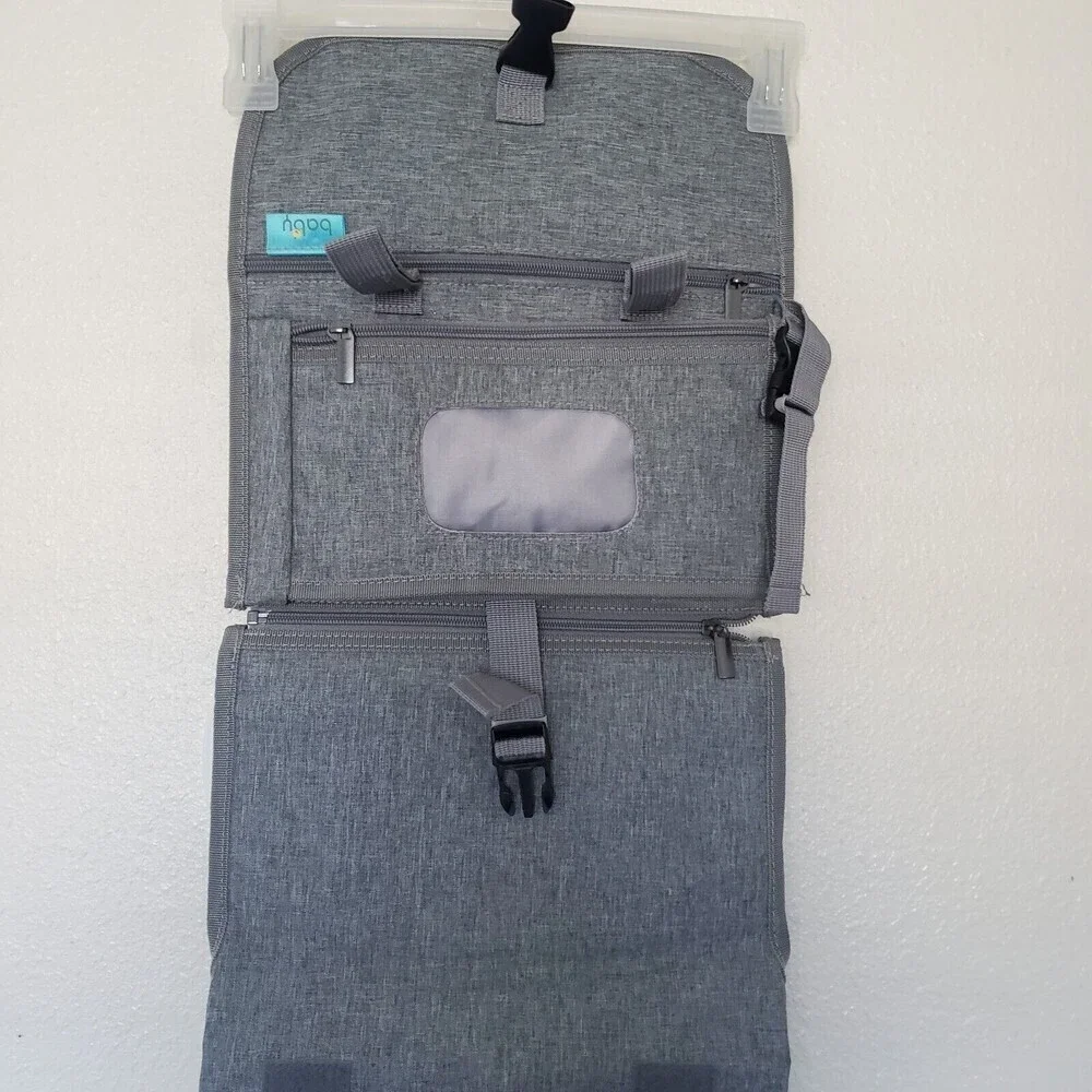 Kopi Baby Portable Diaper Changing Pad Carrying Case, Gray, Water Resistant VG